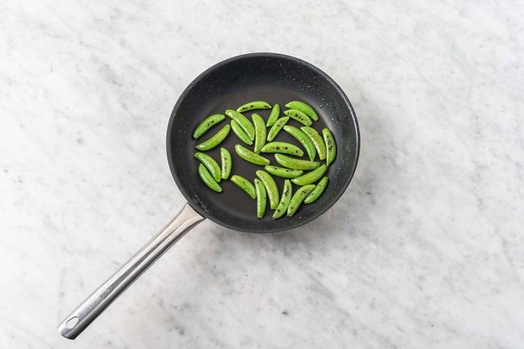 Cuire les pois sucrés