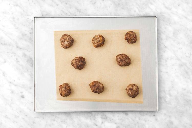 Make meatballs and prep