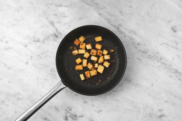 Cook the tofu