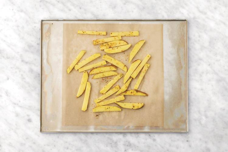Bake the fries