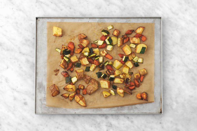 Roast the veggies