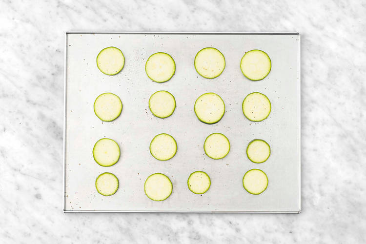 Rôtir les courgettes