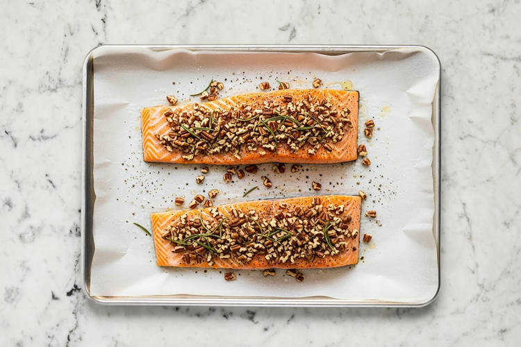 Prep and cook salmon