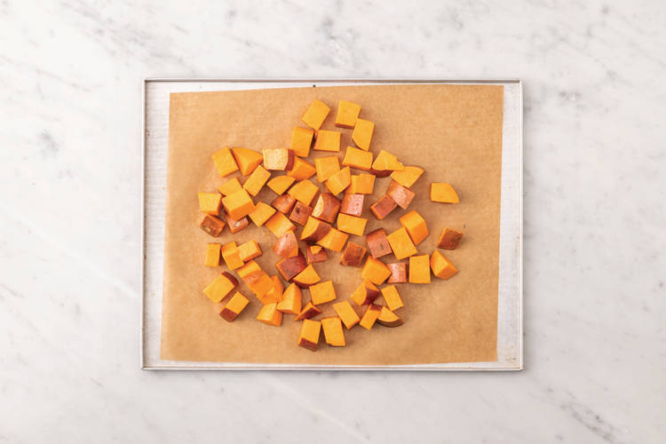 Prep the sweet potatoes