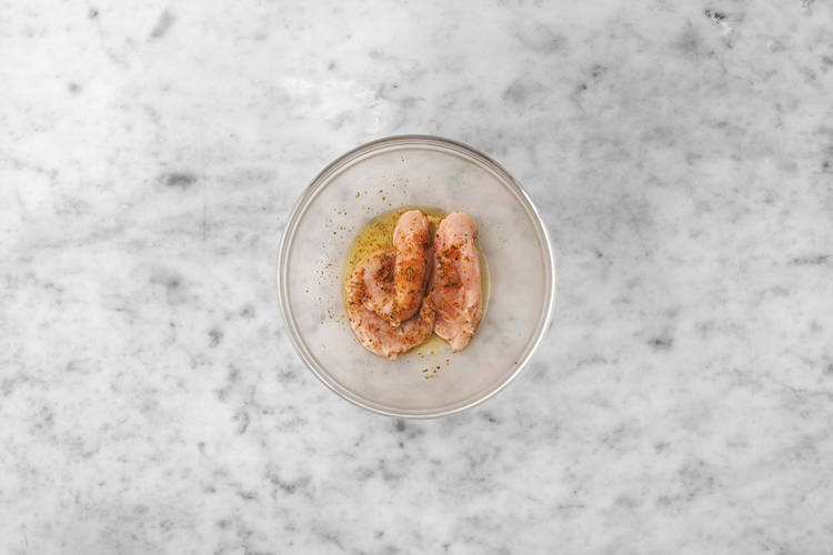 Hähnchen marinieren