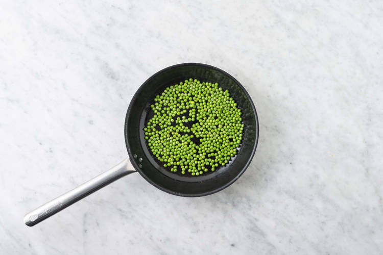 Guisantes al fuego