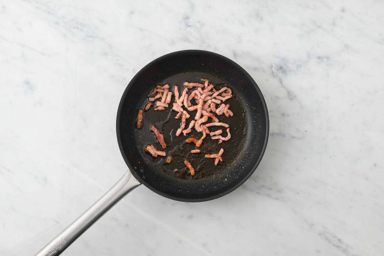 Fry the Bacon Lardons 