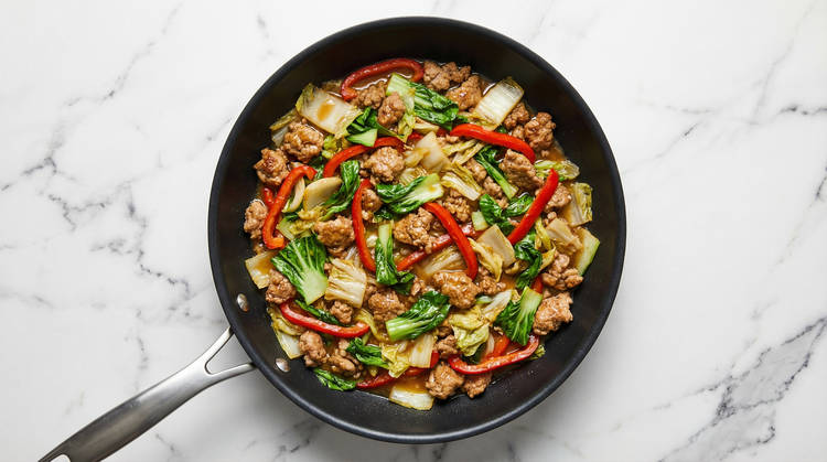 Add Bok Choy & Cabbage