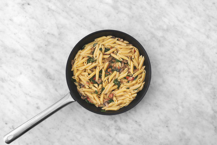 Finish the pasta sauce