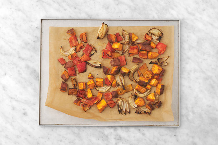 Roast the veggies
