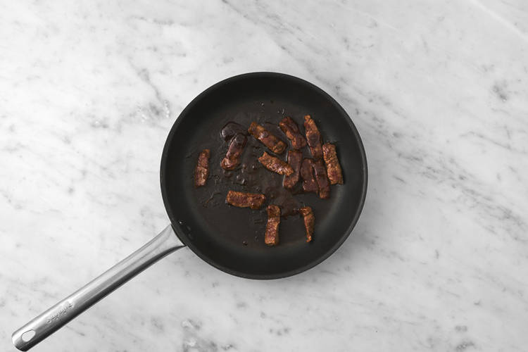 Cook the prawns & beef