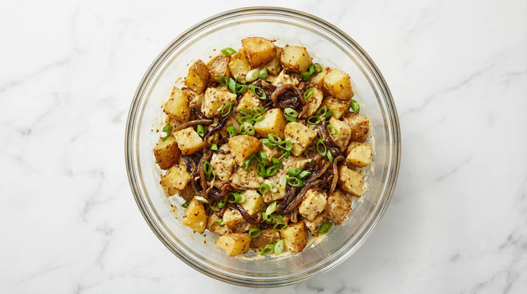 Make Potato Salad & Toast Buns