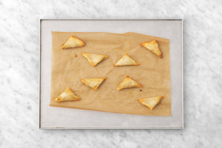 Les samossas sous le grill