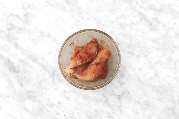 Il pollo prende sapore