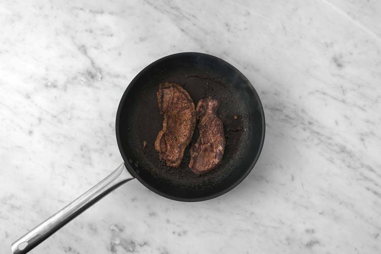 Steak anbraten