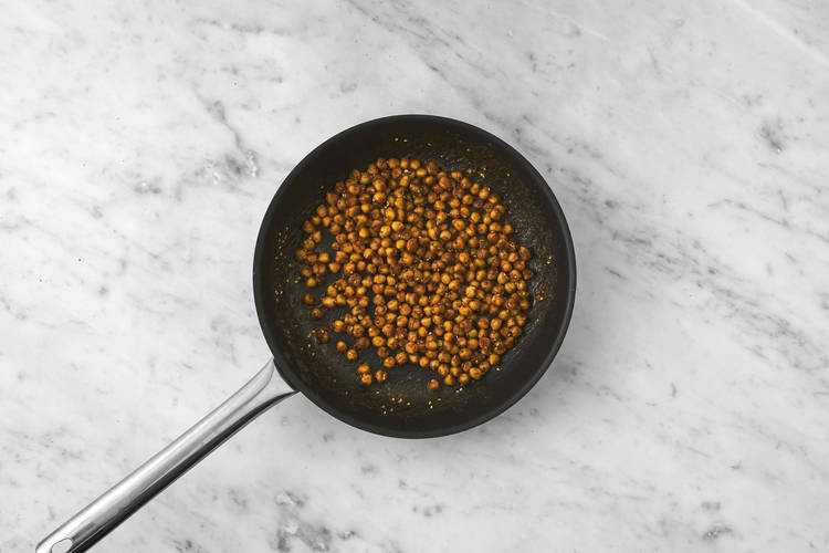 Kichererbsen anbraten