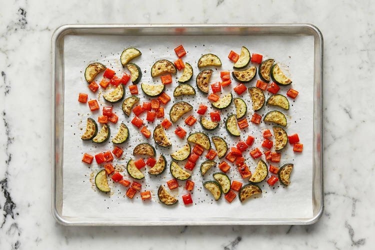 Prep and roast veggies