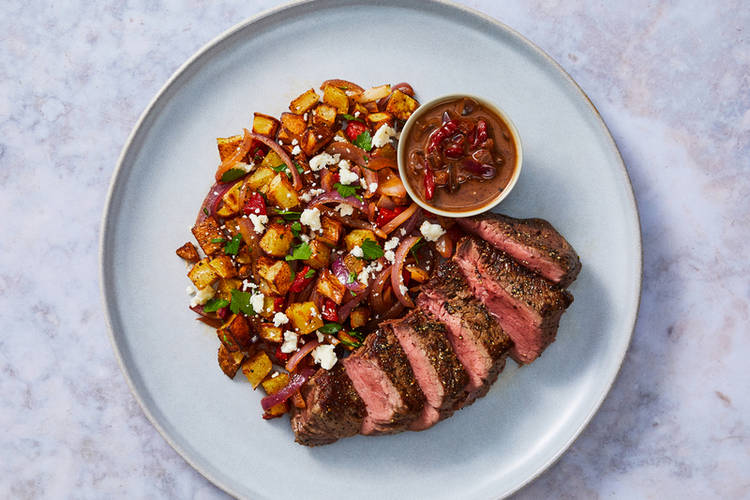 Cuire les steaks (under step 4)