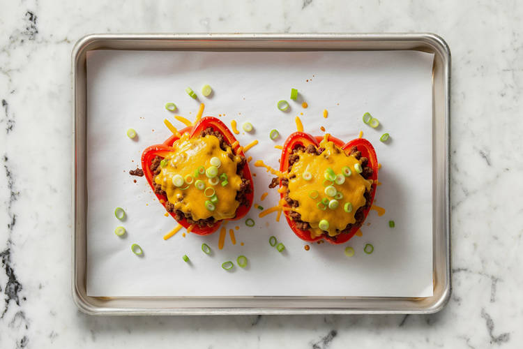 Farcir et cuire les poivrons