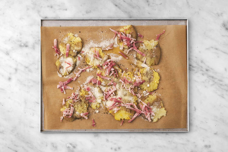 Lag knuste baconpoteter