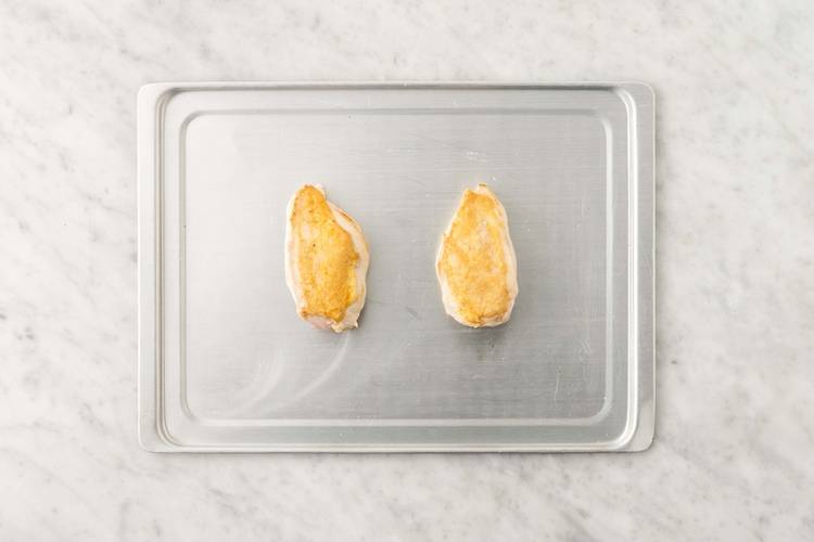 Prep and cook chicken