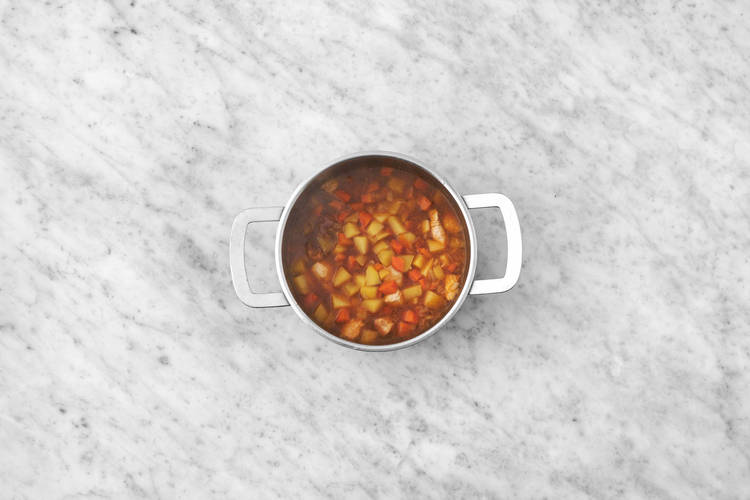 Les légumes au bain