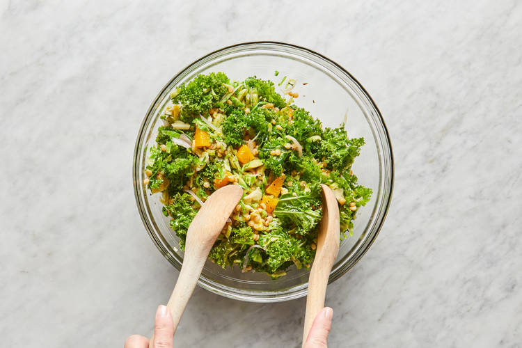 Make Dressing & Finish Salad