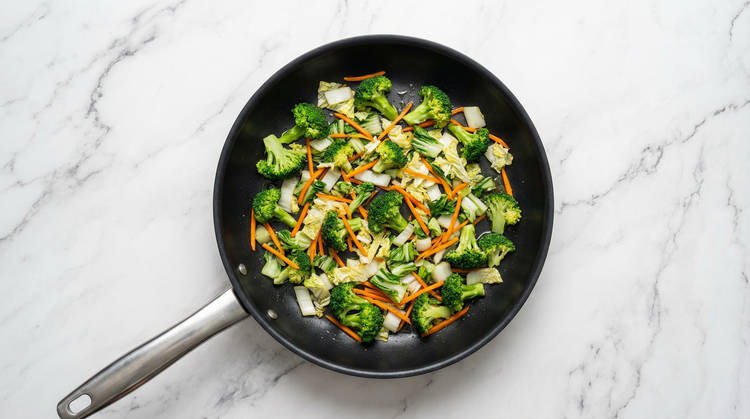 Finish Veggies & Prep Noodles