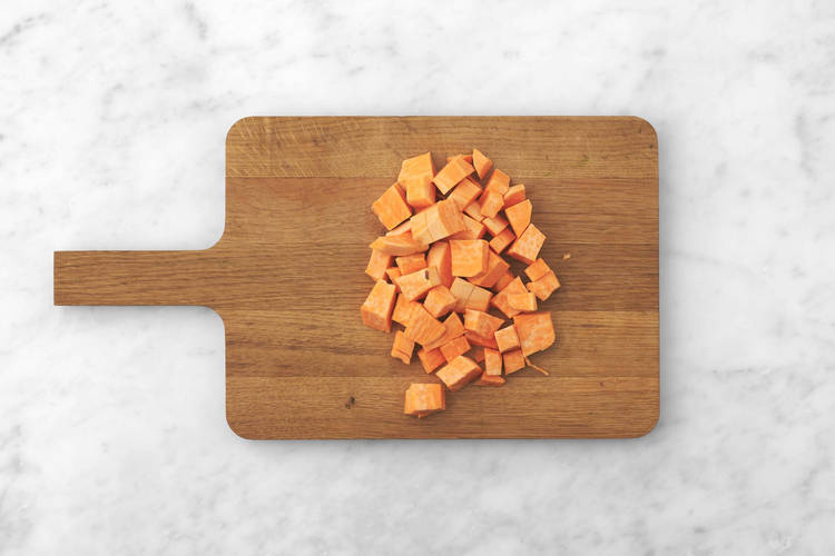 Zoete aardappel koken