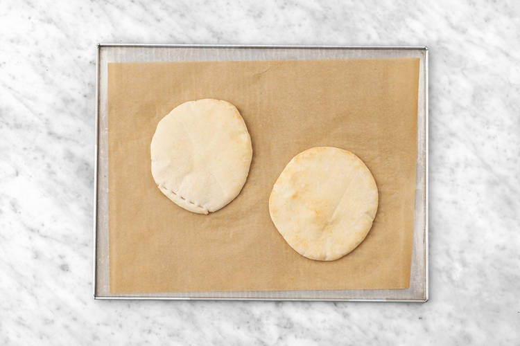 Bake the pitas