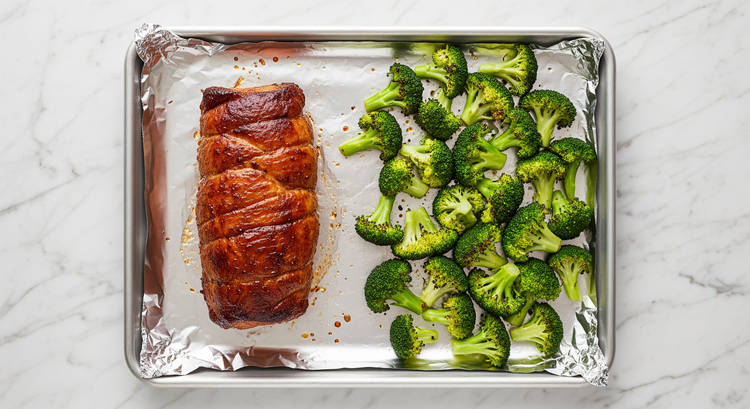 Roast Pork & Broccoli
