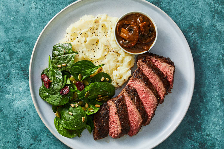 Cuire les steaks (under step 4)