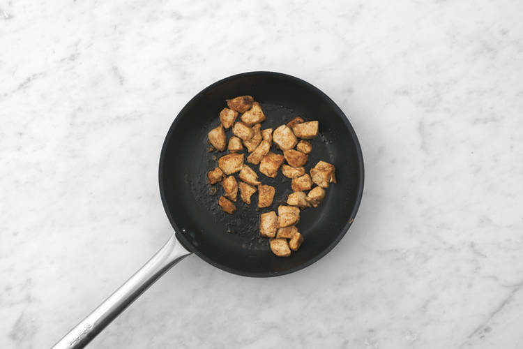 Cook the chicken & bacon