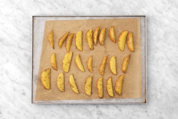 Bake the wedges