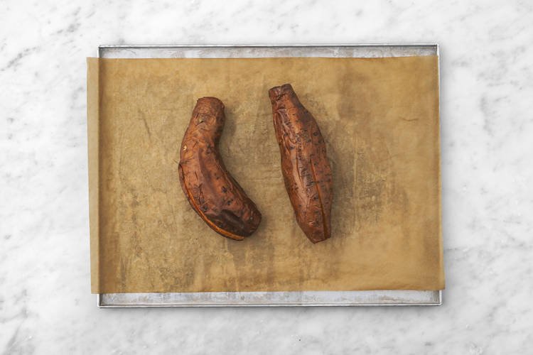 Cuocere le patate dolce