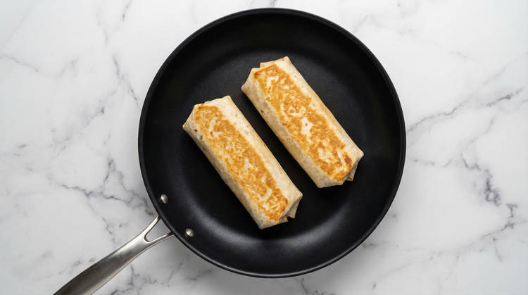 Assemble & Toast Burritos