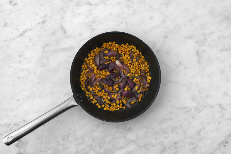 Stir-fry the veggies