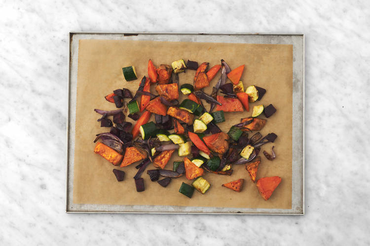 Roast the veggies