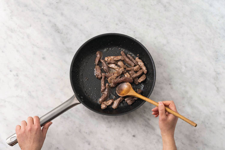 Get prepped & cook the beef 