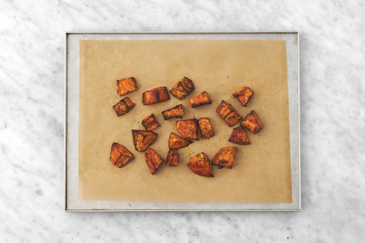 Roast the sweet potato