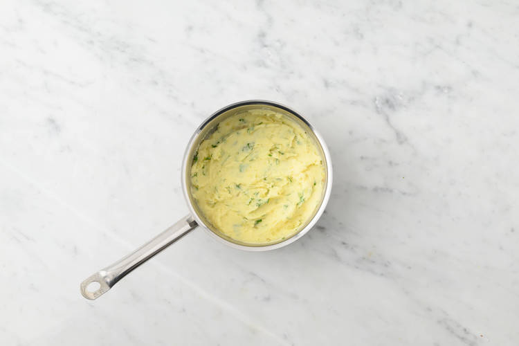 Make the parsley mash 