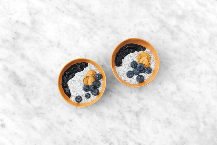 Variatie 1: Pindakaas & jam (2 porties)