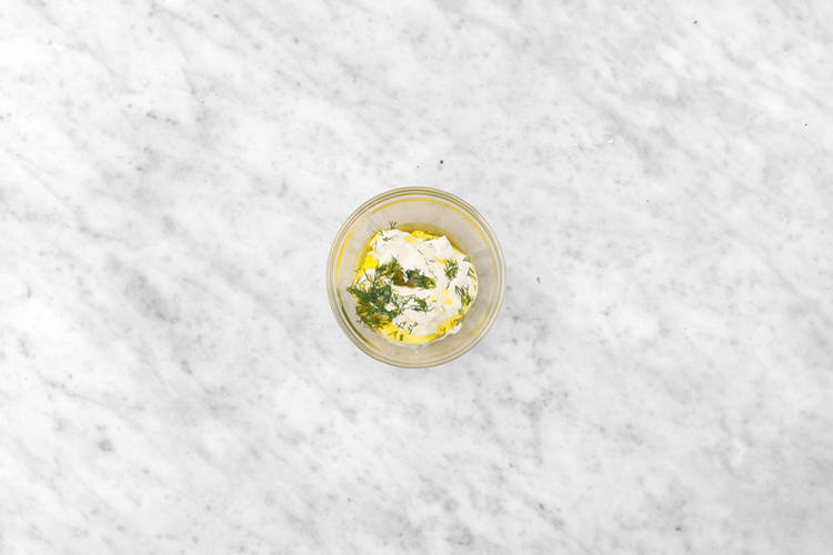 Make the dill yoghurt