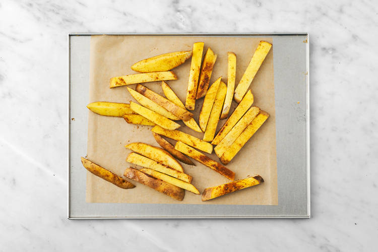 Bake the fries