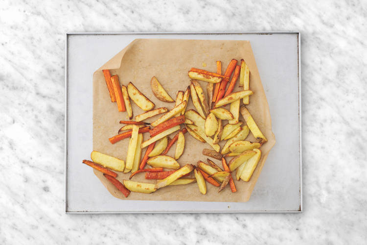 Bake the fries