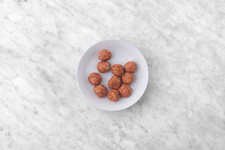 Prep the meatballs