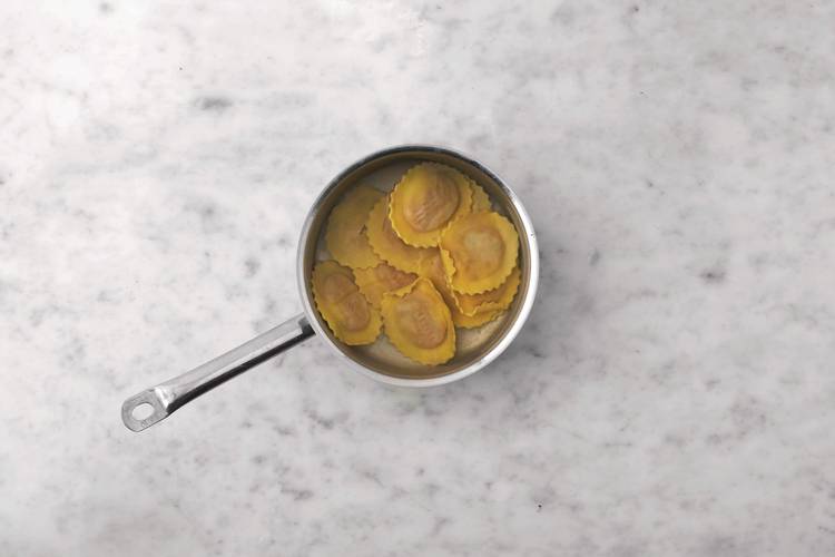 Cook the ravioli