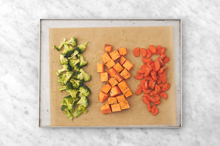 Roast the veggies