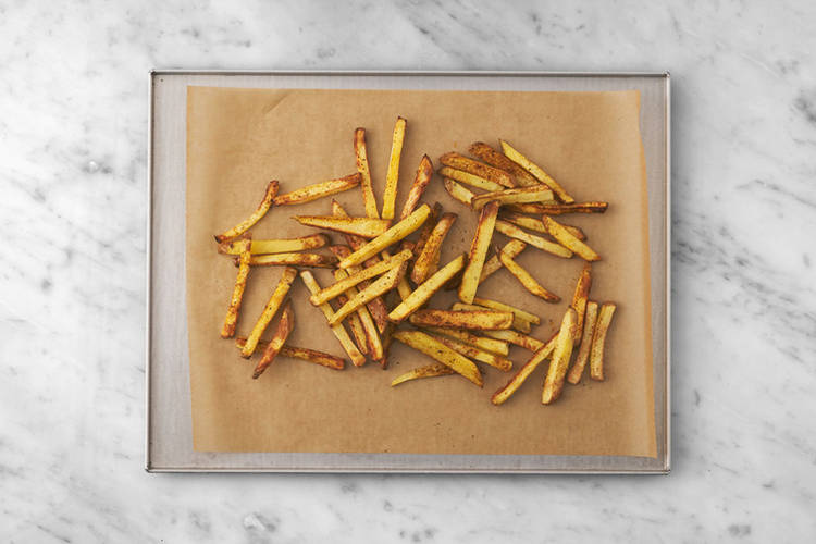 Bake the fries