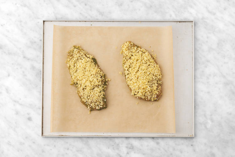 Prep the hasselback chicken